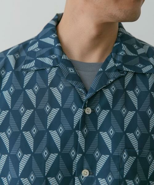 URBAN RESEARCH DOORS / アーバンリサーチ ドアーズ シャツ・ブラウス | 『イージーケア』ジオメトリック オープンカラーシャツ | 詳細21
