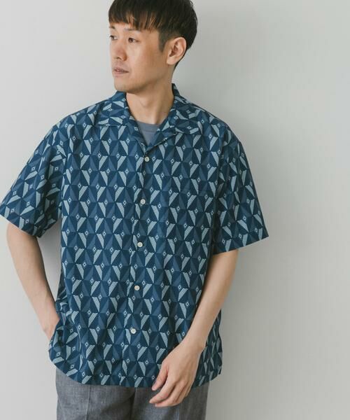 URBAN RESEARCH DOORS / アーバンリサーチ ドアーズ シャツ・ブラウス | 『イージーケア』ジオメトリック オープンカラーシャツ | 詳細11