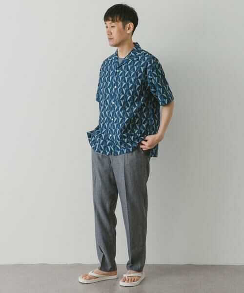 URBAN RESEARCH DOORS / アーバンリサーチ ドアーズ シャツ・ブラウス | 『イージーケア』ジオメトリック オープンカラーシャツ | 詳細16