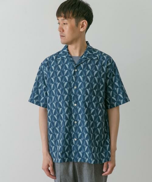URBAN RESEARCH DOORS / アーバンリサーチ ドアーズ シャツ・ブラウス | 『イージーケア』ジオメトリック オープンカラーシャツ | 詳細17