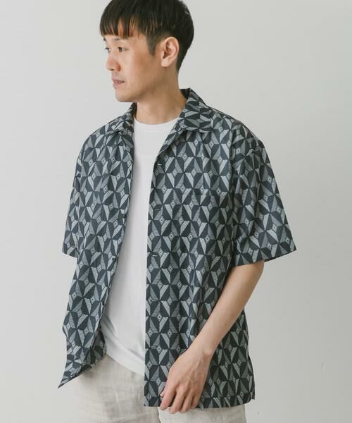 URBAN RESEARCH DOORS / アーバンリサーチ ドアーズ シャツ・ブラウス | 『イージーケア』ジオメトリック オープンカラーシャツ | 詳細27