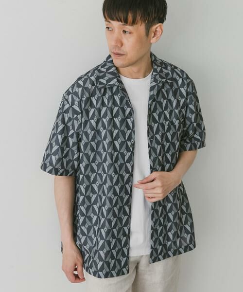 URBAN RESEARCH DOORS / アーバンリサーチ ドアーズ シャツ・ブラウス | 『イージーケア』ジオメトリック オープンカラーシャツ | 詳細28