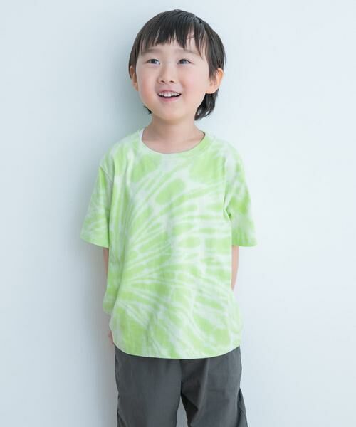 URBAN RESEARCH DOORS/アーバンリサーチ ドアーズ タイダイTシャツ(KIDS) グリーン系その他 105 URBAN RESEARCH DOORS/アーバンリサーチ ドアーズ タイダイTシャツ(KIDS) グリーン系その他 105