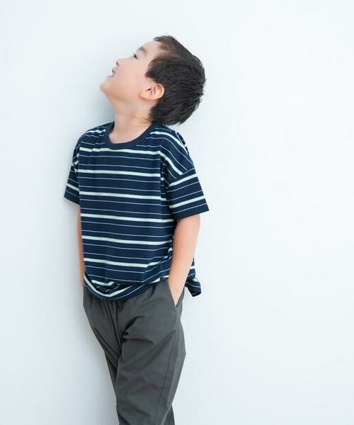 URBAN RESEARCH DOORS / アーバンリサーチ ドアーズ トップス | ランダムボーダールーズTシャツ(KIDS) | 詳細2