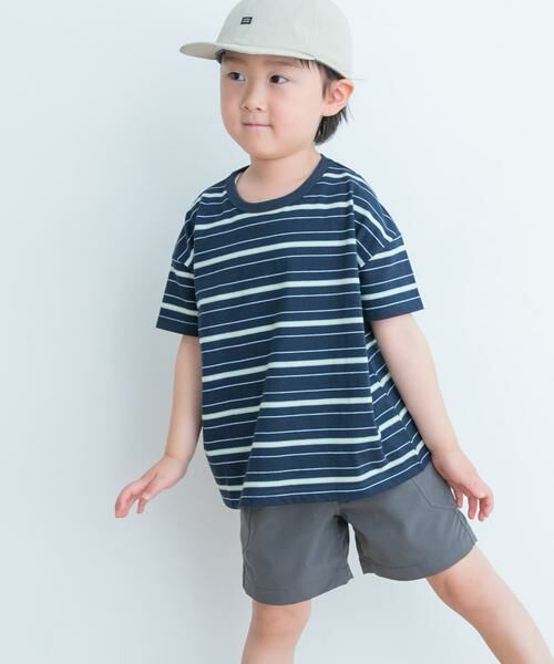 URBAN RESEARCH DOORS / アーバンリサーチ ドアーズ トップス | ランダムボーダールーズTシャツ(KIDS) | 詳細4