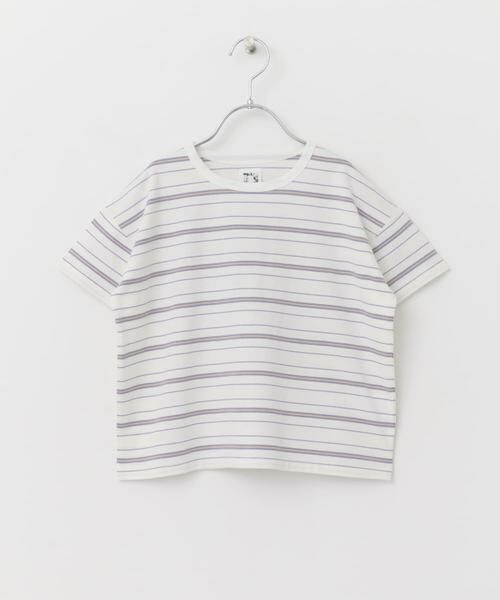 URBAN RESEARCH DOORS / アーバンリサーチ ドアーズ トップス | ランダムボーダールーズTシャツ(KIDS) | 詳細23