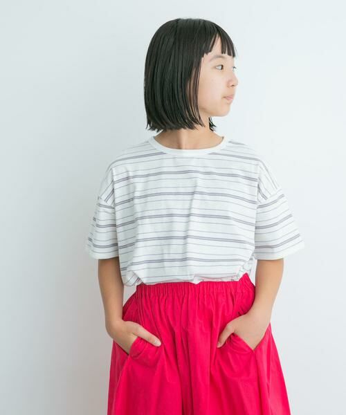URBAN RESEARCH DOORS / アーバンリサーチ ドアーズ トップス | ランダムボーダールーズTシャツ(KIDS) | 詳細19