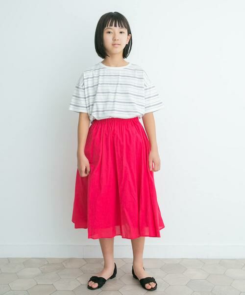 URBAN RESEARCH DOORS / アーバンリサーチ ドアーズ トップス | ランダムボーダールーズTシャツ(KIDS) | 詳細20