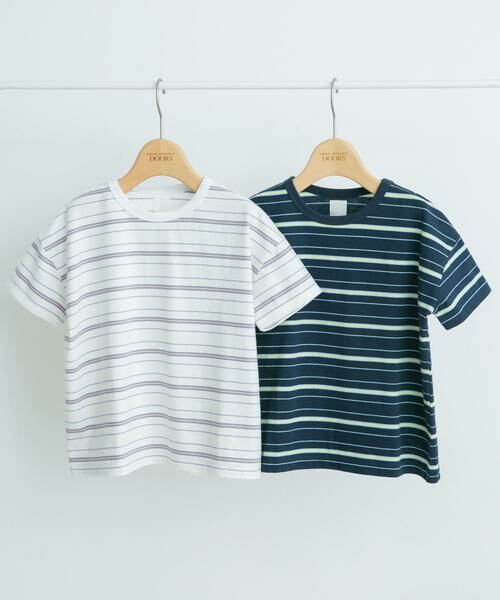 URBAN RESEARCH DOORS / アーバンリサーチ ドアーズ トップス | ランダムボーダールーズTシャツ(KIDS) | 詳細22