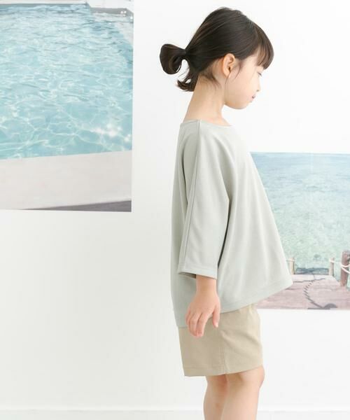URBAN RESEARCH DOORS / アーバンリサーチ ドアーズ トップス | 『親子リンク』add fabrics ドルマンTシャツ(KIDS) | 詳細1