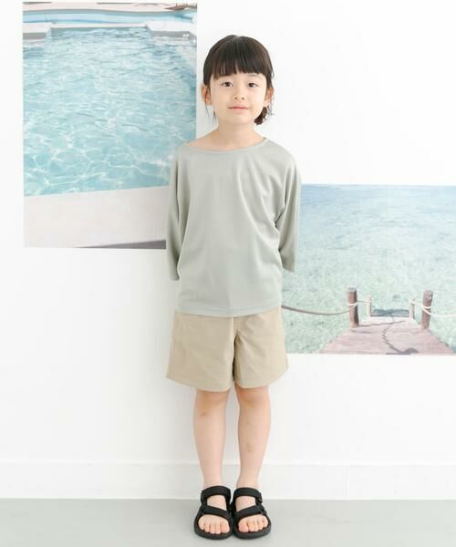 URBAN RESEARCH DOORS / アーバンリサーチ ドアーズ トップス | 『親子リンク』add fabrics ドルマンTシャツ(KIDS) | 詳細2