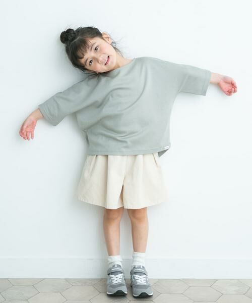 URBAN RESEARCH DOORS / アーバンリサーチ ドアーズ トップス | 『親子リンク』add fabrics ドルマンTシャツ(KIDS) | 詳細7