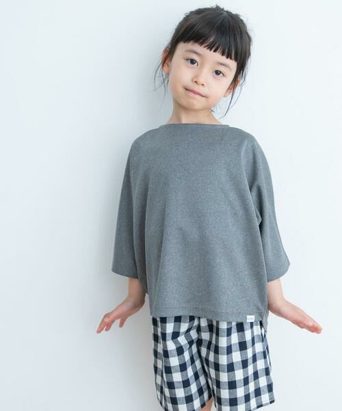 URBAN RESEARCH DOORS / アーバンリサーチ ドアーズ トップス | 『親子リンク』add fabrics ドルマンTシャツ(KIDS) | 詳細17