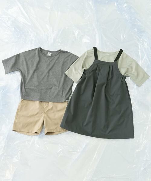 URBAN RESEARCH DOORS / アーバンリサーチ ドアーズ トップス | 『親子リンク』add fabrics ドルマンTシャツ(KIDS) | 詳細19