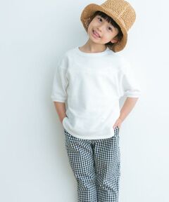 URBAN RESEARCH DOORS / アーバンリサーチ ドアーズ トップス | 『親子リンク』スラブインレイ切替プルオーバー(KIDS)