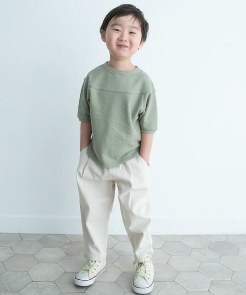 URBAN RESEARCH DOORS / アーバンリサーチ ドアーズ トップス | 『親子リンク』スラブインレイ切替プルオーバー(KIDS) | 詳細2