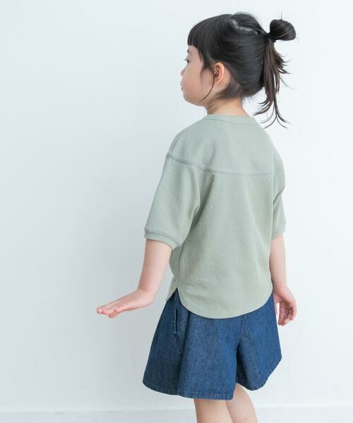 URBAN RESEARCH DOORS / アーバンリサーチ ドアーズ トップス | 『親子リンク』スラブインレイ切替プルオーバー(KIDS) | 詳細5