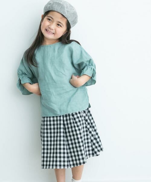 URBAN RESEARCH DOORS / アーバンリサーチ ドアーズ トップス | 『親子リンク』リネンキャンディスリーブプルオーバー(KIDS) | 詳細4