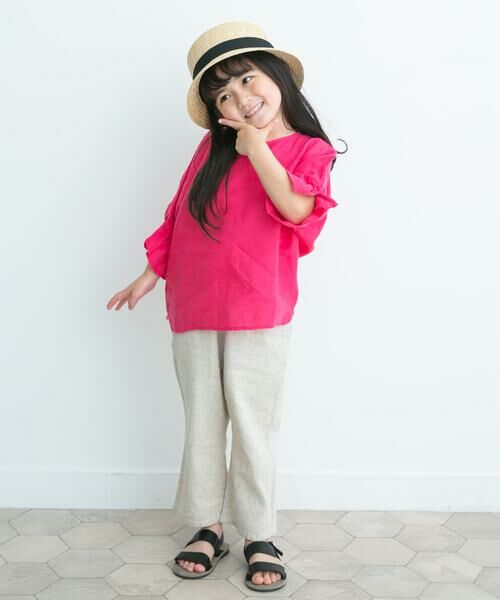URBAN RESEARCH DOORS / アーバンリサーチ ドアーズ トップス | 『親子リンク』リネンキャンディスリーブプルオーバー(KIDS) | 詳細18