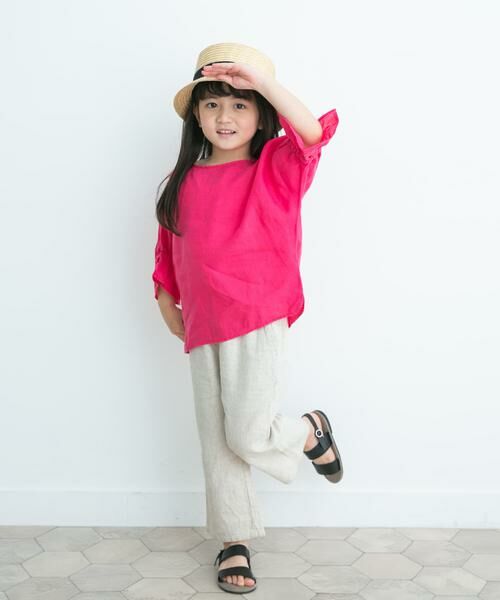 URBAN RESEARCH DOORS / アーバンリサーチ ドアーズ トップス | 『親子リンク』リネンキャンディスリーブプルオーバー(KIDS) | 詳細20