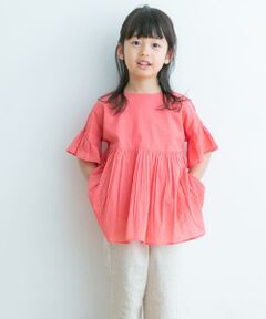 URBAN RESEARCH DOORS / アーバンリサーチ ドアーズ トップス | 『親子リンク』コットンボイルフリルブラウス(KIDS)