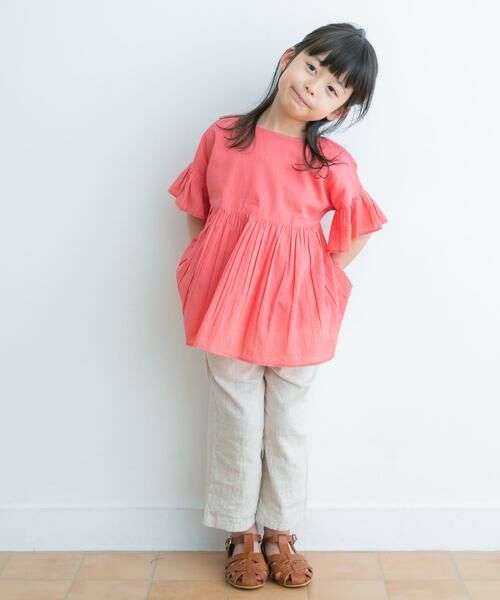 URBAN RESEARCH DOORS / アーバンリサーチ ドアーズ トップス | 『親子リンク』コットンボイルフリルブラウス(KIDS) | 詳細6