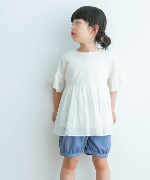 URBAN RESEARCH DOORS / アーバンリサーチ ドアーズ トップス | 『親子リンク』コットンボイルフリルブラウス(KIDS) | 詳細17