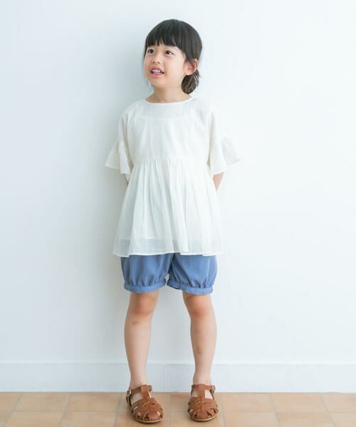 URBAN RESEARCH DOORS / アーバンリサーチ ドアーズ トップス | 『親子リンク』コットンボイルフリルブラウス(KIDS) | 詳細19