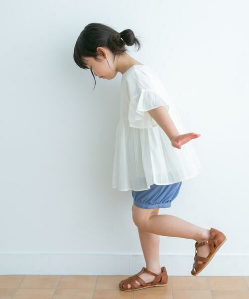 URBAN RESEARCH DOORS / アーバンリサーチ ドアーズ トップス | 『親子リンク』コットンボイルフリルブラウス(KIDS) | 詳細20
