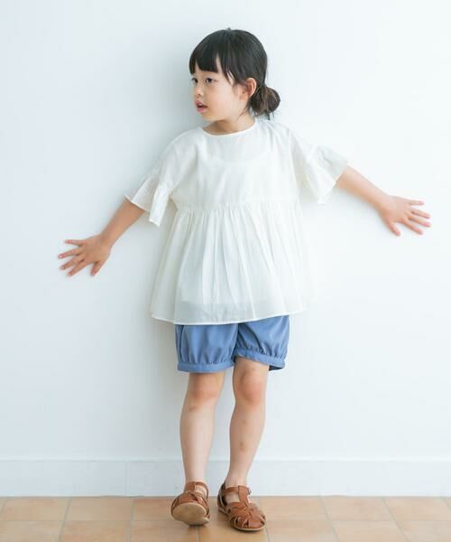 URBAN RESEARCH DOORS / アーバンリサーチ ドアーズ トップス | 『親子リンク』コットンボイルフリルブラウス(KIDS) | 詳細21