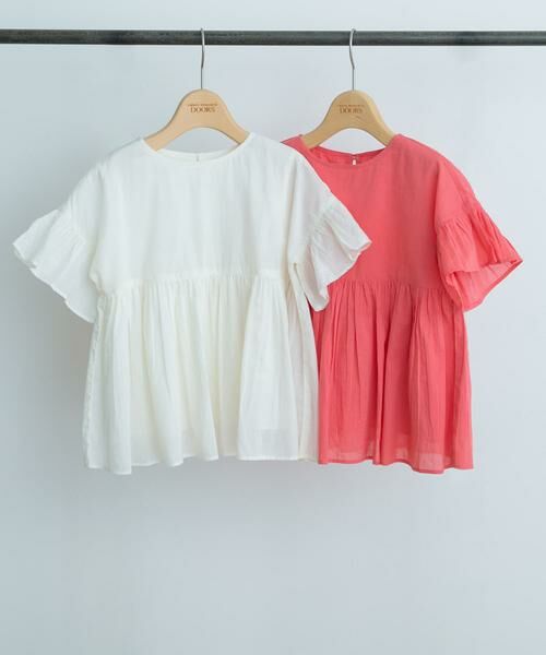 URBAN RESEARCH DOORS / アーバンリサーチ ドアーズ トップス | 『親子リンク』コットンボイルフリルブラウス(KIDS) | 詳細24