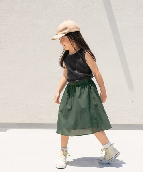 URBAN RESEARCH DOORS / アーバンリサーチ ドアーズ パンツ | 『親子リンク』コットンローンギャザースカート(KIDS) | 詳細5