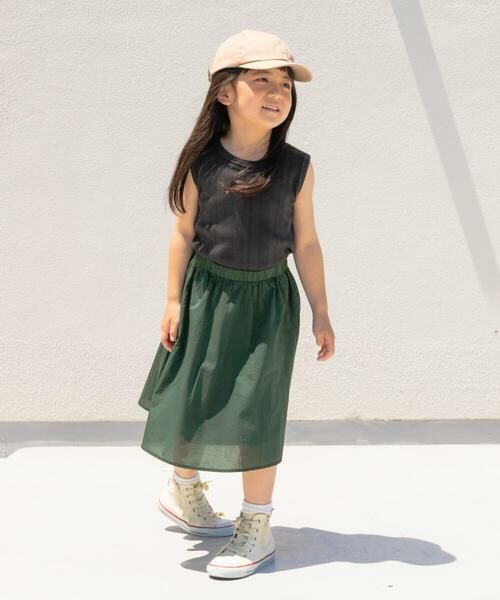 URBAN RESEARCH DOORS / アーバンリサーチ ドアーズ パンツ | 『親子リンク』コットンローンギャザースカート(KIDS) | 詳細7