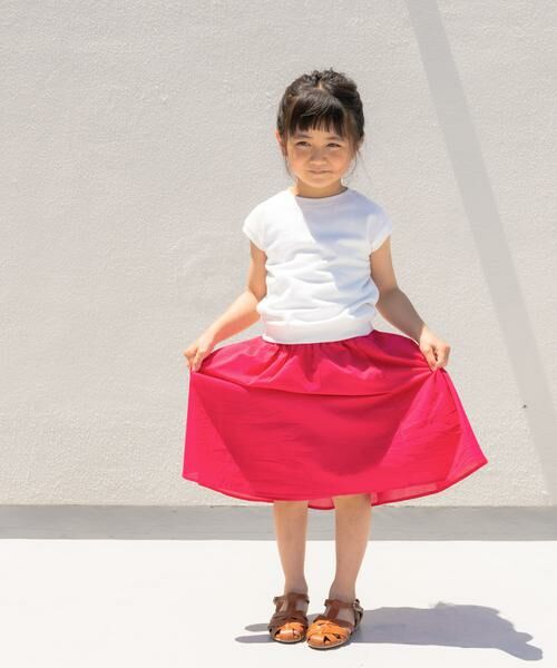 URBAN RESEARCH DOORS / アーバンリサーチ ドアーズ パンツ | 『親子リンク』コットンローンギャザースカート(KIDS) | 詳細20