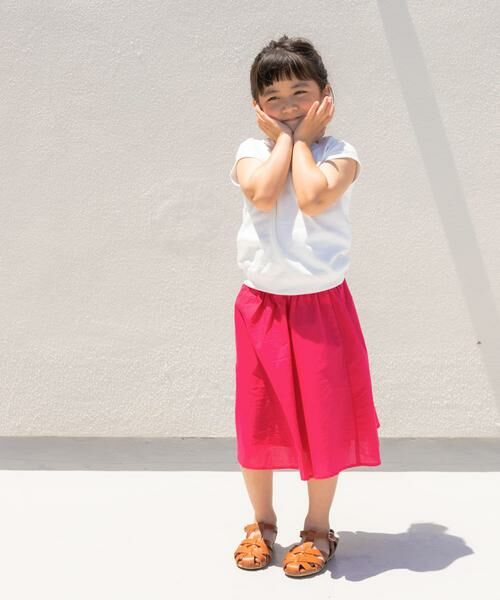 URBAN RESEARCH DOORS / アーバンリサーチ ドアーズ パンツ | 『親子リンク』コットンローンギャザースカート(KIDS) | 詳細21