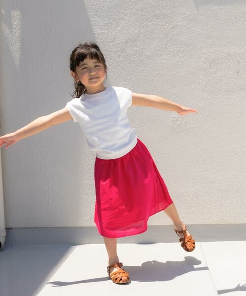 URBAN RESEARCH DOORS / アーバンリサーチ ドアーズ パンツ | 『親子リンク』コットンローンギャザースカート(KIDS) | 詳細18