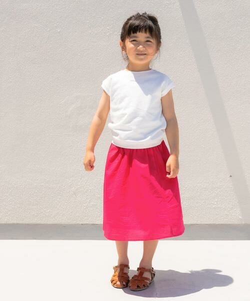 URBAN RESEARCH DOORS / アーバンリサーチ ドアーズ パンツ | 『親子リンク』コットンローンギャザースカート(KIDS) | 詳細19