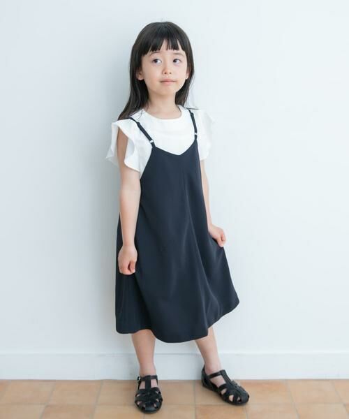 URBAN RESEARCH DOORS/アーバンリサーチ ドアーズ エステルツイルキャミワンピース(KIDS) ネイビー 105 URBAN RESEARCH DOORS/アーバンリサーチ ドアーズ エステルツイルキャミワンピース(KIDS) ネイビー 105