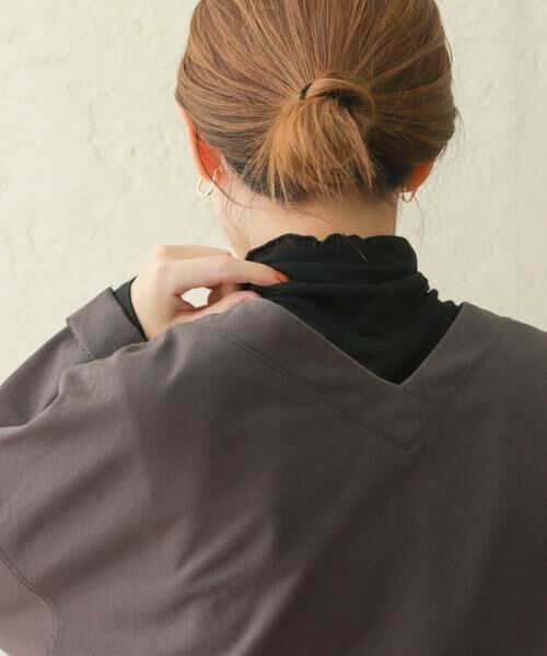 URBAN RESEARCH DOORS / アーバンリサーチ ドアーズ Tシャツ | 『高山都×DOORS』ウールミックスシアータートルプルオーバー | 詳細9