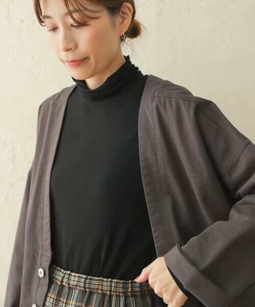 URBAN RESEARCH DOORS / アーバンリサーチ ドアーズ Tシャツ | 『高山都×DOORS』ウールミックスシアータートルプルオーバー | 詳細10