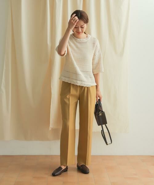 URBAN RESEARCH DOORS / アーバンリサーチ ドアーズ その他パンツ | 『セットアップ対応』麻調合繊ストレートトラウザー | 詳細14