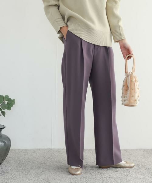 URBAN RESEARCH DOORS / アーバンリサーチ ドアーズ その他パンツ | ダブルクロストラウザー(パープル)