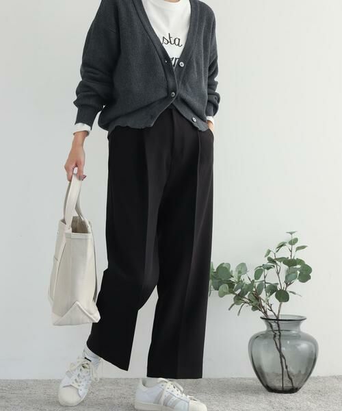 URBAN RESEARCH DOORS / アーバンリサーチ ドアーズ その他パンツ | ダブルクロストラウザー(ブラック)