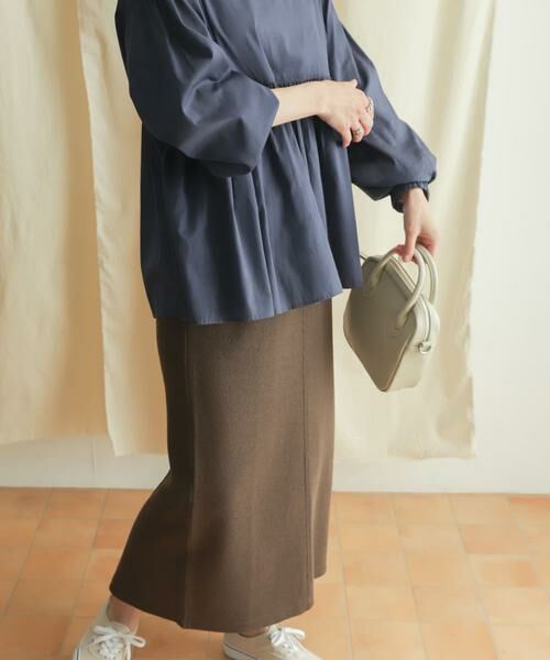 URBAN RESEARCH DOORS / アーバンリサーチ ドアーズ スカート | 『セットアップ対応』ブークレカットストレートスカート | 詳細10