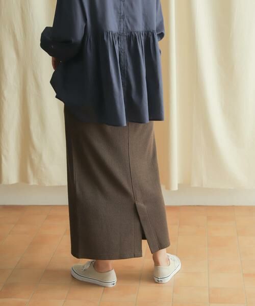 URBAN RESEARCH DOORS / アーバンリサーチ ドアーズ スカート | 『セットアップ対応』ブークレカットストレートスカート | 詳細12