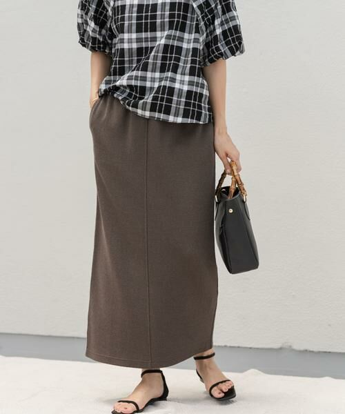URBAN RESEARCH DOORS / アーバンリサーチ ドアーズ スカート | 『セットアップ対応』ブークレカットストレートスカート | 詳細2