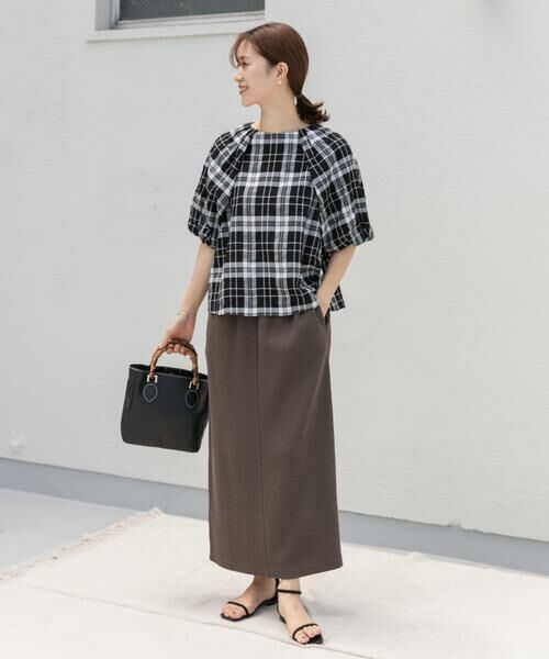 URBAN RESEARCH DOORS / アーバンリサーチ ドアーズ スカート | 『セットアップ対応』ブークレカットストレートスカート | 詳細5