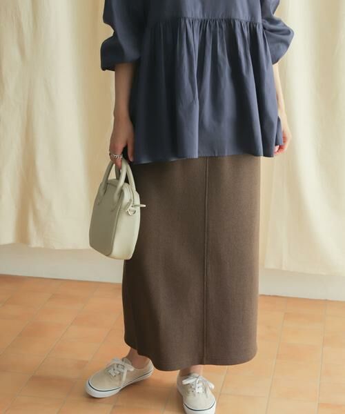 URBAN RESEARCH DOORS / アーバンリサーチ ドアーズ スカート | 『セットアップ対応』ブークレカットストレートスカート | 詳細8