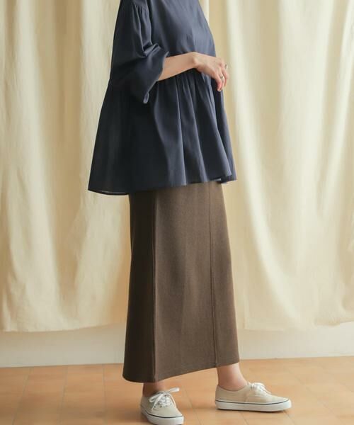 URBAN RESEARCH DOORS / アーバンリサーチ ドアーズ スカート | 『セットアップ対応』ブークレカットストレートスカート | 詳細9