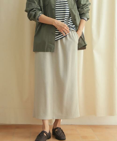 URBAN RESEARCH DOORS / アーバンリサーチ ドアーズ スカート | 『セットアップ対応』ブークレカットストレートスカート | 詳細19
